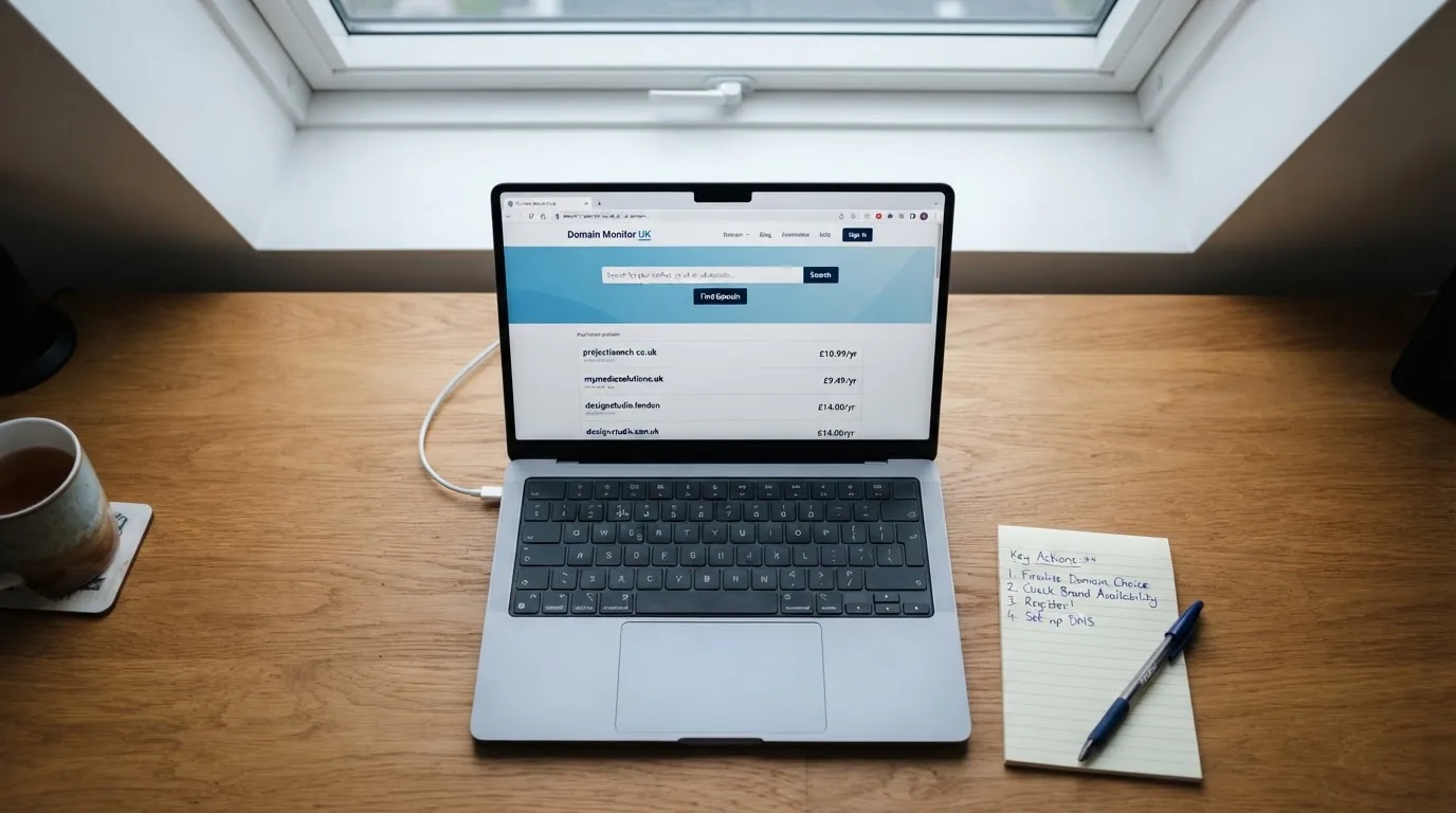 A laptop on a home desk showing a UK online casino comparison page open beside a notepad, with a laptop showing an international casino homepage in a browser visible in a browser tab list